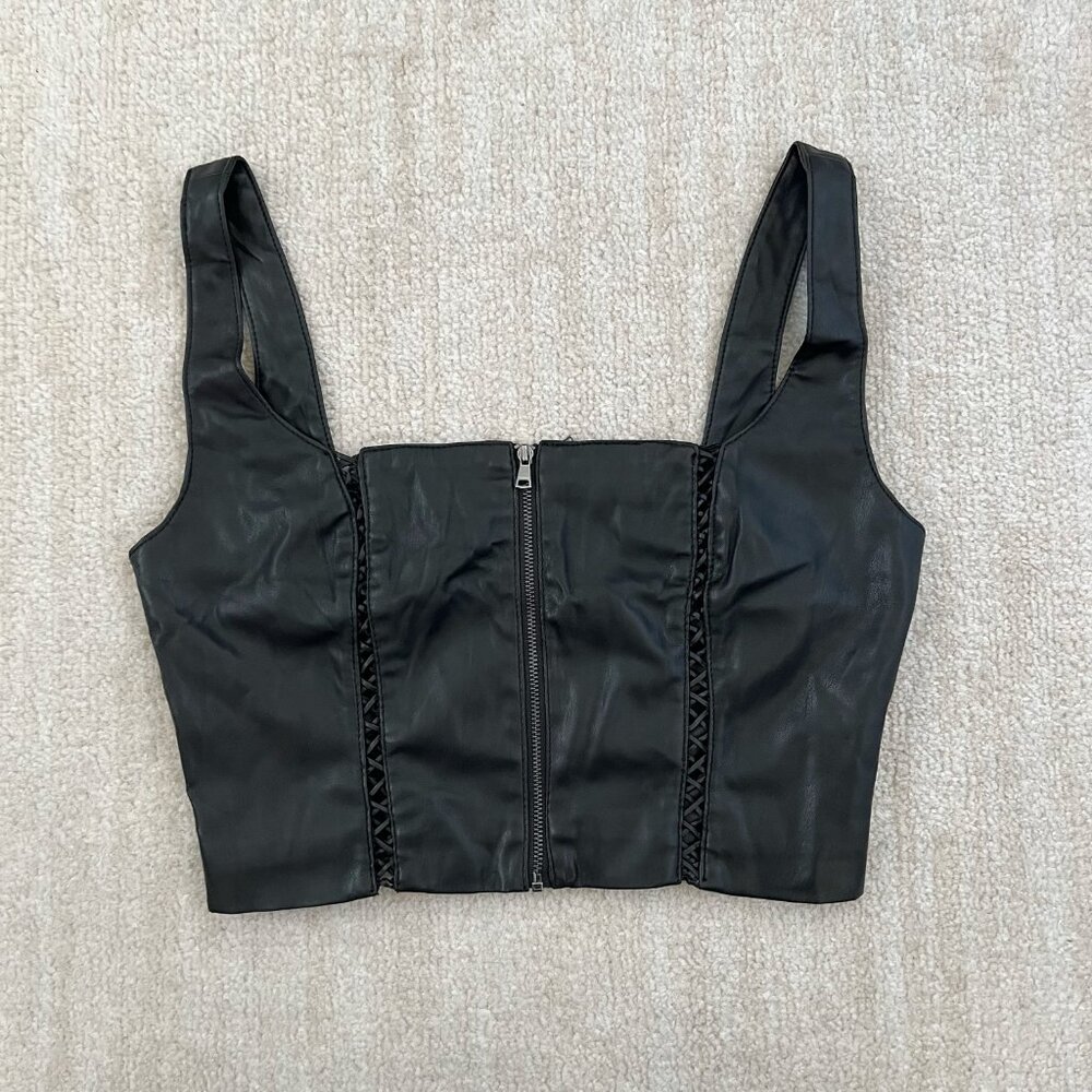 bebe Black Sleeveless Top
